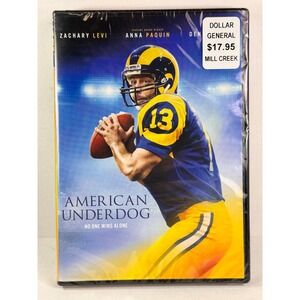 American Underdog DVD Movie Zachary Levi Anna Paquin New Sealed
